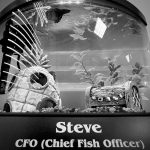 Black and white profit photo of Steve Fish-Kelstein.